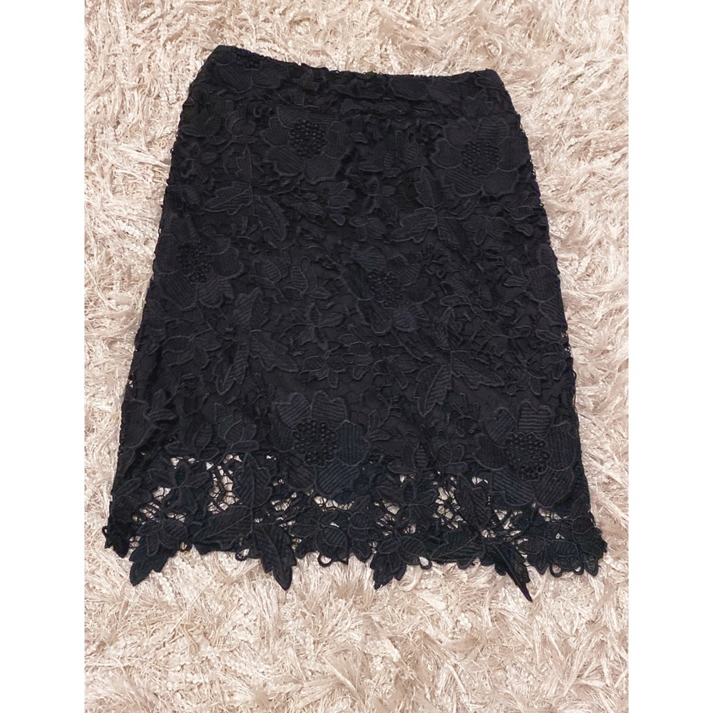 Black crochet style skirt